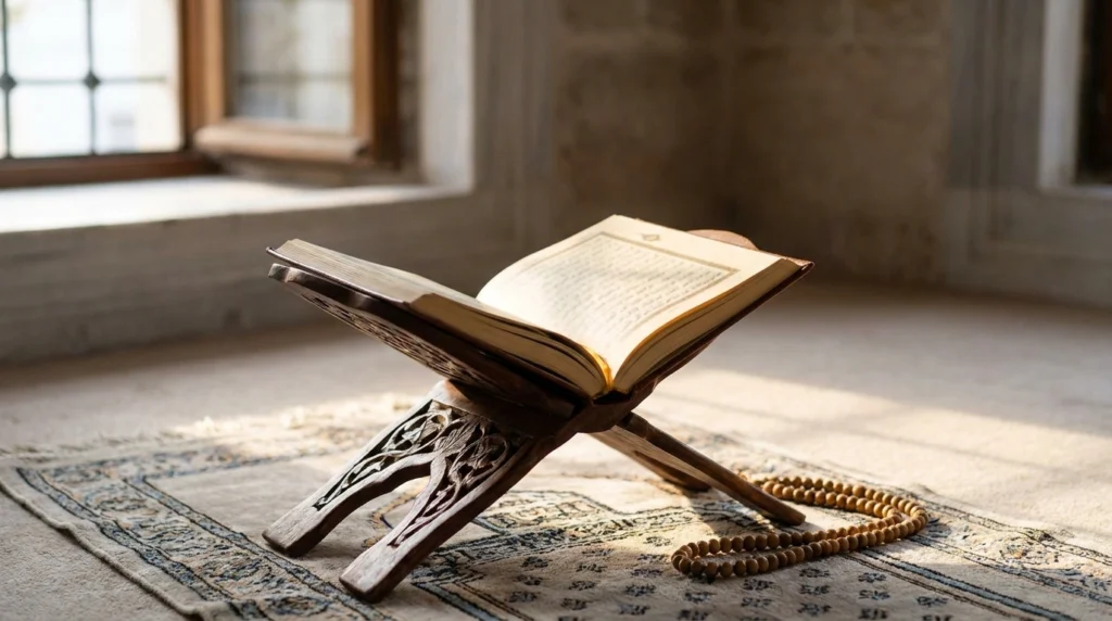 The Quran, which names the eight categories of people eligible to receive zakat in Surah At-Tawbah